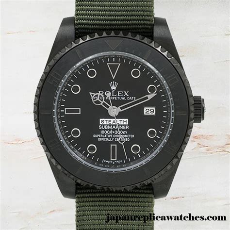 rolex stealth submariner black replica|cheapest rolex submariner price.